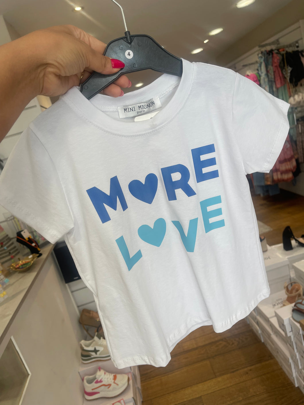 T-shirt LOVE - Bleu