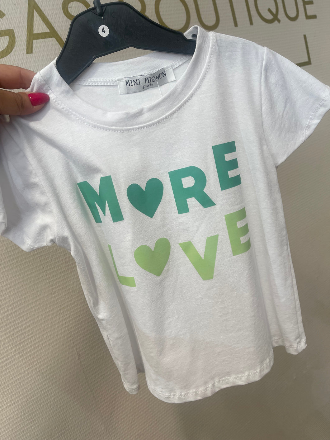 T-shirt LOVE - Vert