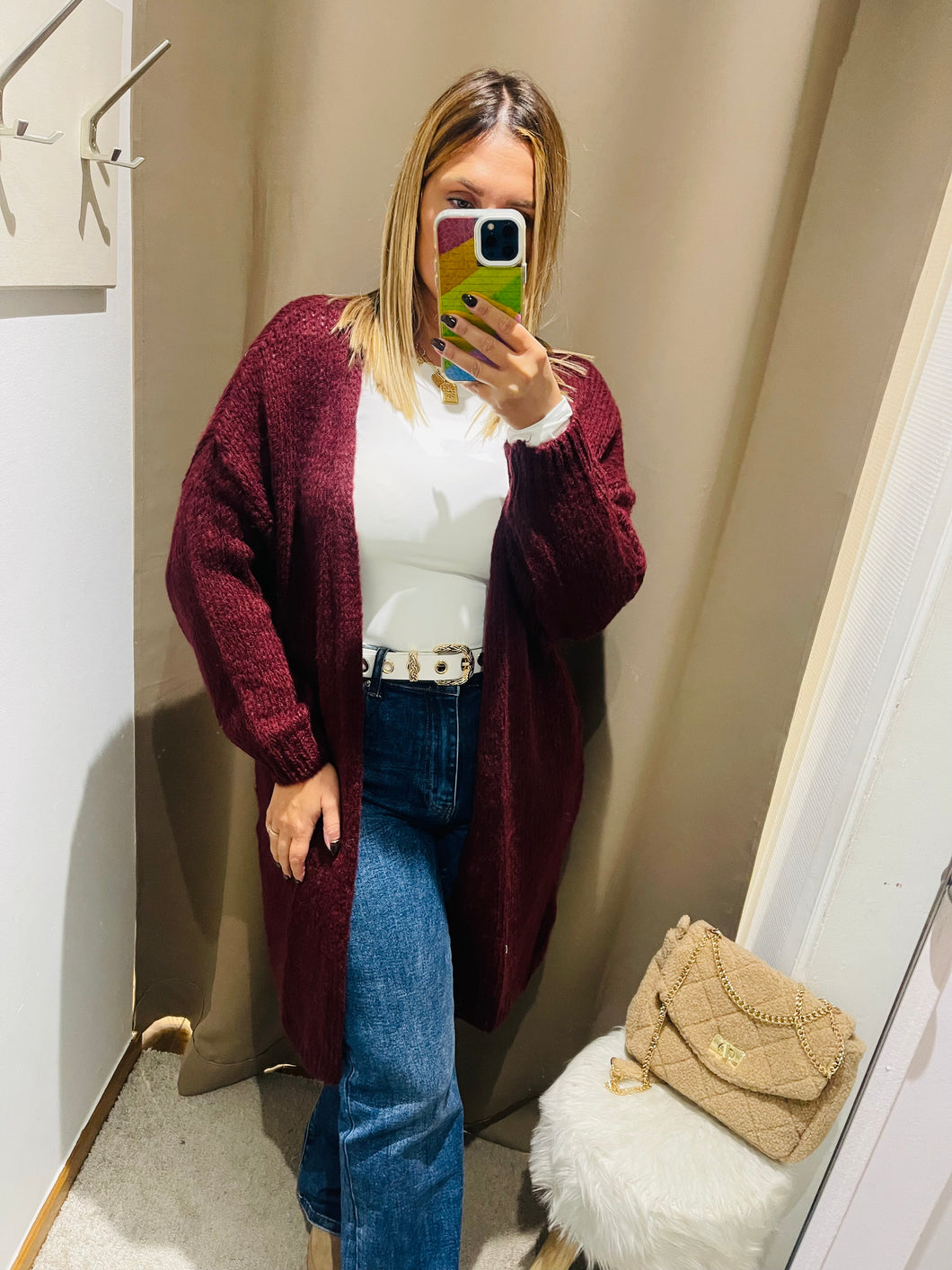 Gilet LOUISE - Bordeaux